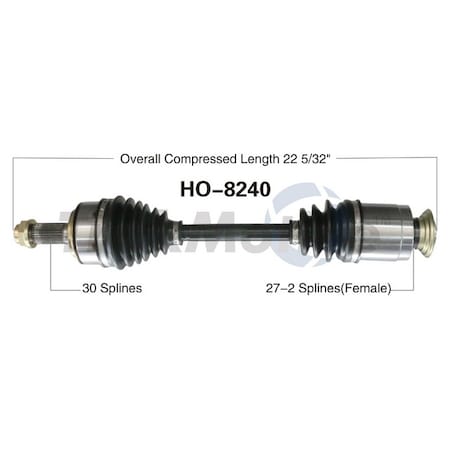 Surtrack Axle Cv Axle Shaft, Ho-8240 HO-8240